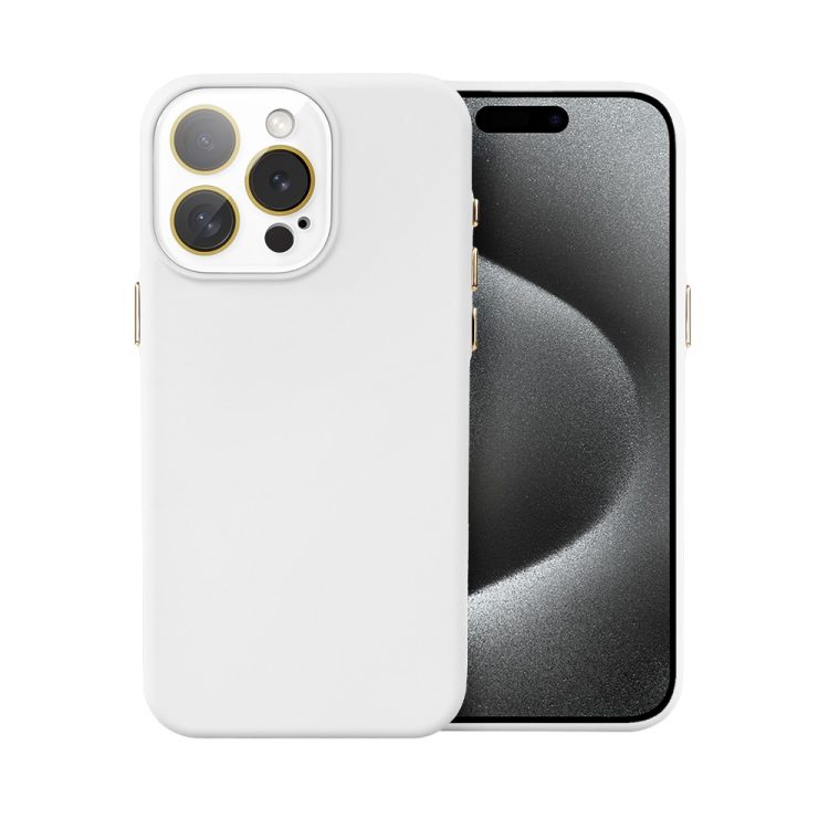 etui do iphone 15 pro soft silicone protect, z osłoną aparatu, różowe (kopia)