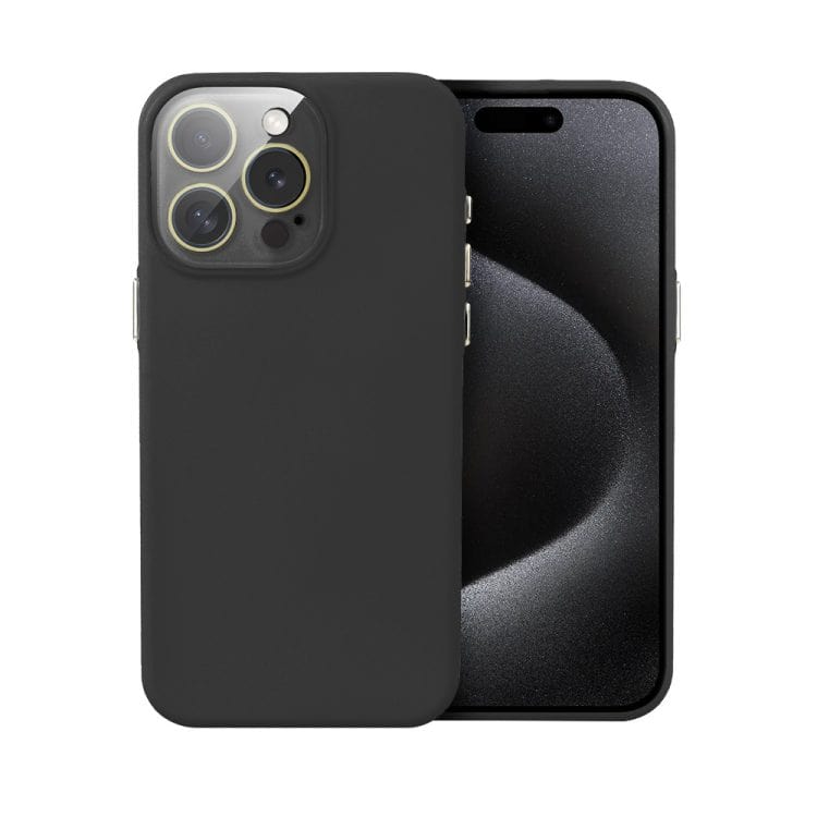 etui do iphone 15 pro soft silicone protect, z osłoną aparatu, białe (kopia)