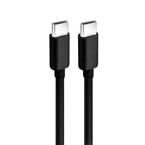 kabel 2xusb typ c do iphone 15, tableta, laptopa, pd60 100w, szybkie ładowanie, 3 metry, czarny