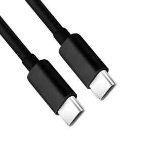 kabel 2xusb typ c do iphone 15, tableta, laptopa, pd60 100w, szybkie ładowanie, 3 metry, czarny