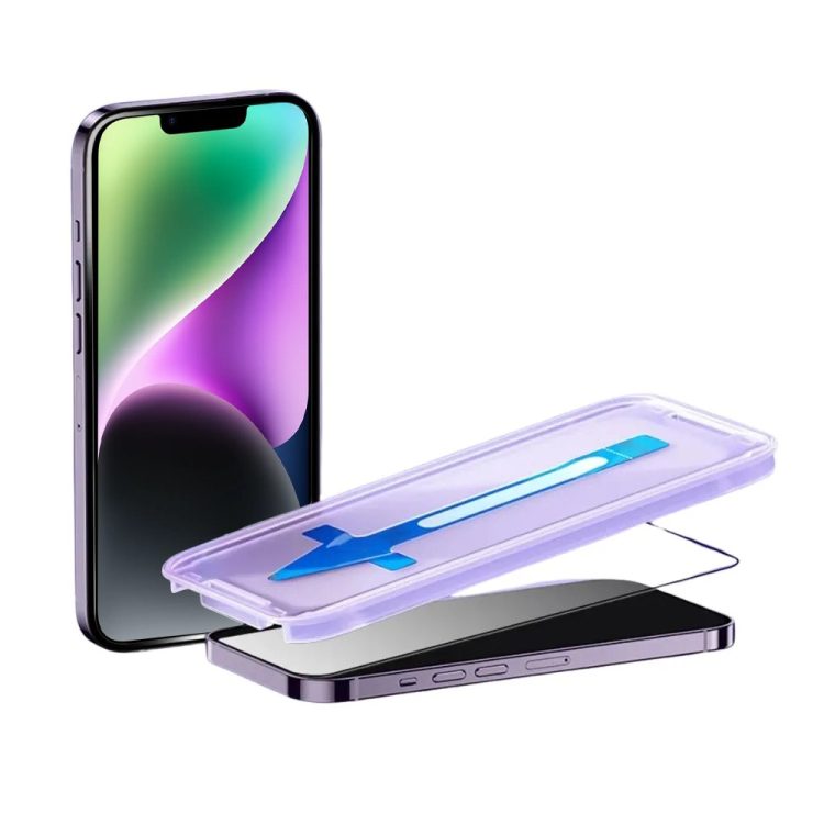 szkło hartowane na ekran 9h do iphone 14 z aplikatorem