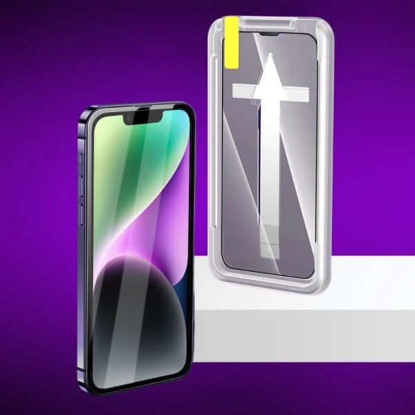 szkło hartowane na ekran 9h do iphone 14 z aplikatorem