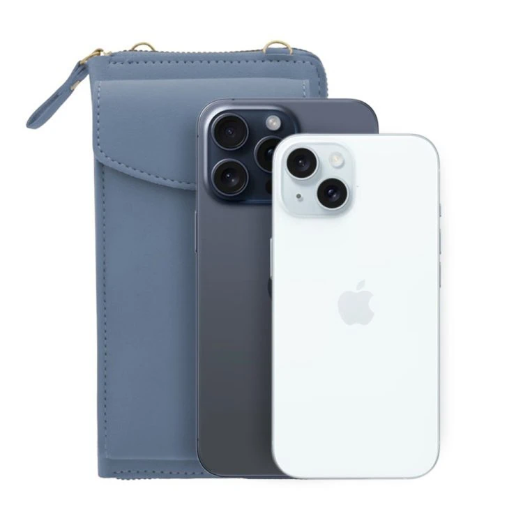 torebka do iphone, ze smyczą i portfelem, różowa (kopia)