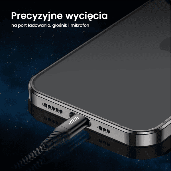 etui do iphone 15 jetech simple metallic gold przeźroczyste z ramką w kolorze czarnym