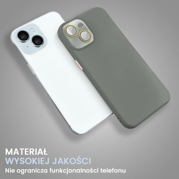 etui do iphone 15 soft silicone protect, z osłoną aparatu, różowe (kopia)