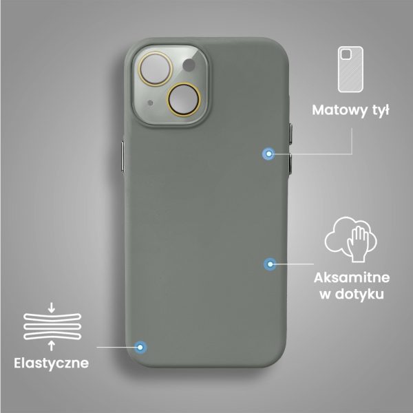 etui do iphone 15 soft silicone protect, z osłoną aparatu, różowe (kopia)