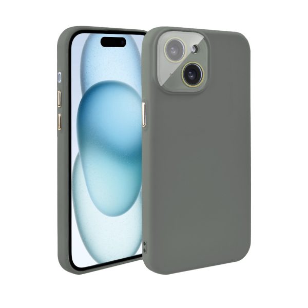 etui do iphone 15 soft silicone protect, z osłoną aparatu, różowe (kopia)