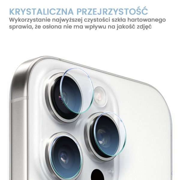 szkło hartowane do iphone 16 pro max na aparat, kamerę hybrydowe