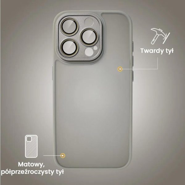 etui do iphone 15 pro color flush z magsafe, z osłoną aparatu, tytanowe