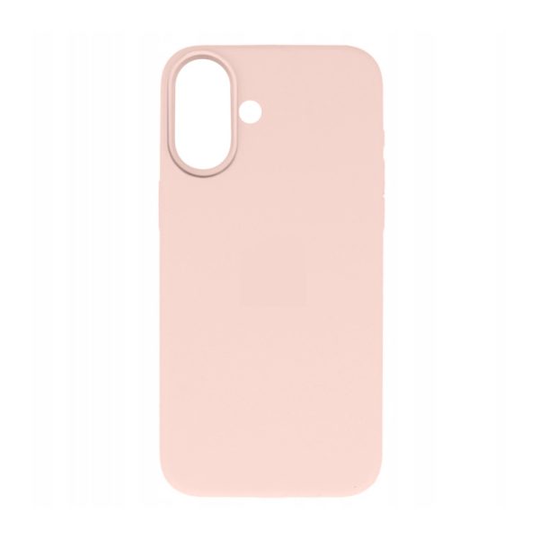 etui do iphone 16 silikonowe z mikrofibrą soft touch, błękitne