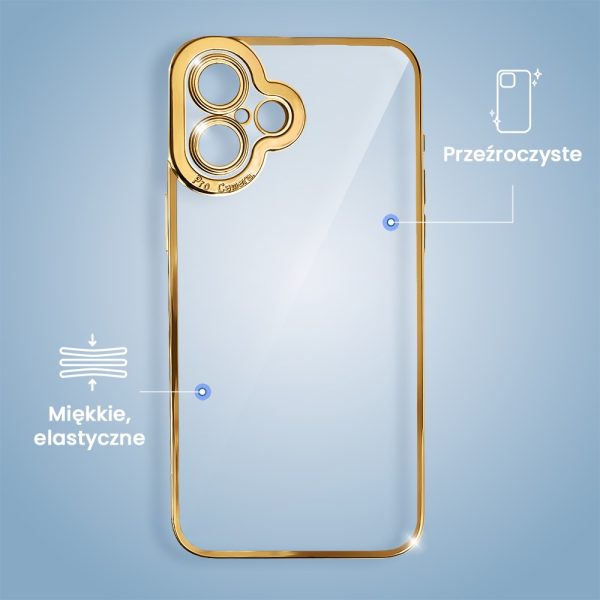 etui do iphone 16 pro camera high pro z osłoną kamery, czerwone złoto (kopia)