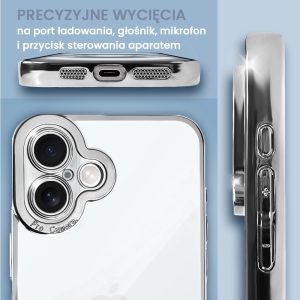 etui do iphone 16 camera high pro z osłoną kamery, różowe złoto (kopia)