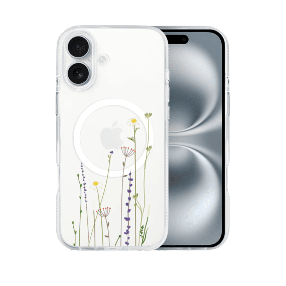 Etui do iPhone 16 MagSafe wiosenne kwiaty, przeźroczyste (5)