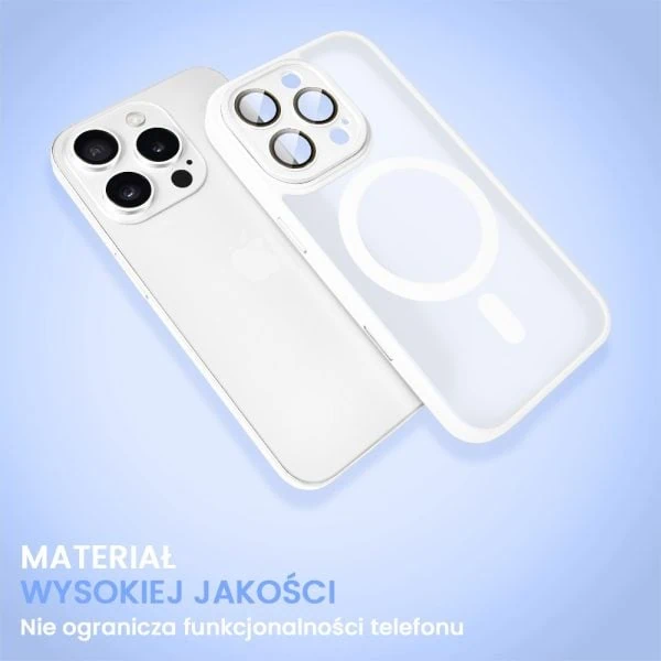 etui do iphone 16 pro max color flush z magsafe, z osłoną aparatu, białe