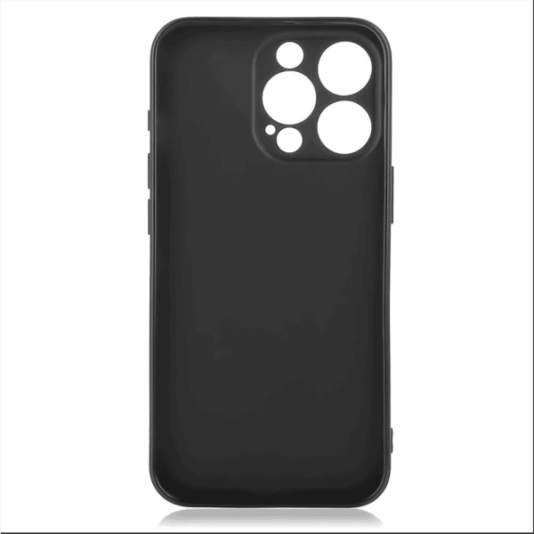 etui do iphone 16 pro silikonowe z mikrofibrą soft touch z osłoną na aparat, czarne
