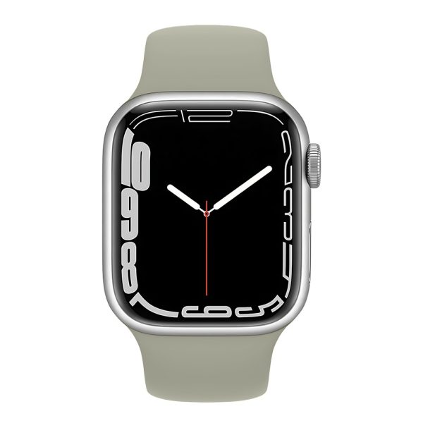 sportowy pasek silikonowy do zegarka apple watch series 3 9 / se 38/40/41mm kawa z mlekiem/szary