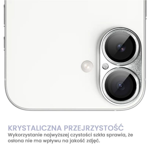 iphone 16 gładka metalowa osłona na cały aparat, wbudowane szkła 9h, ultramaryna (kopia)