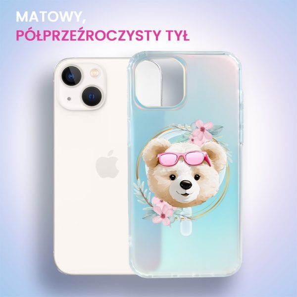 etui do iphone 13 magsafe calibear, flower queen, zmieniające kolor