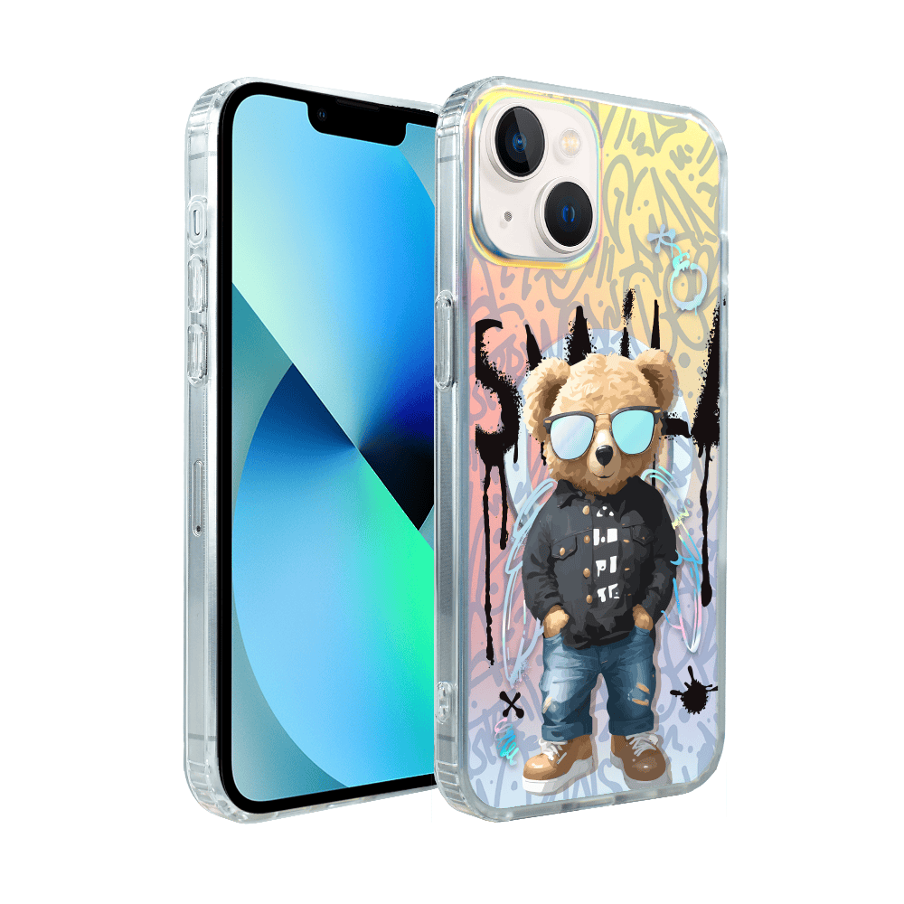 etui do iphone 13 magsafe calibear, graffiti boy, zmieniające kolor