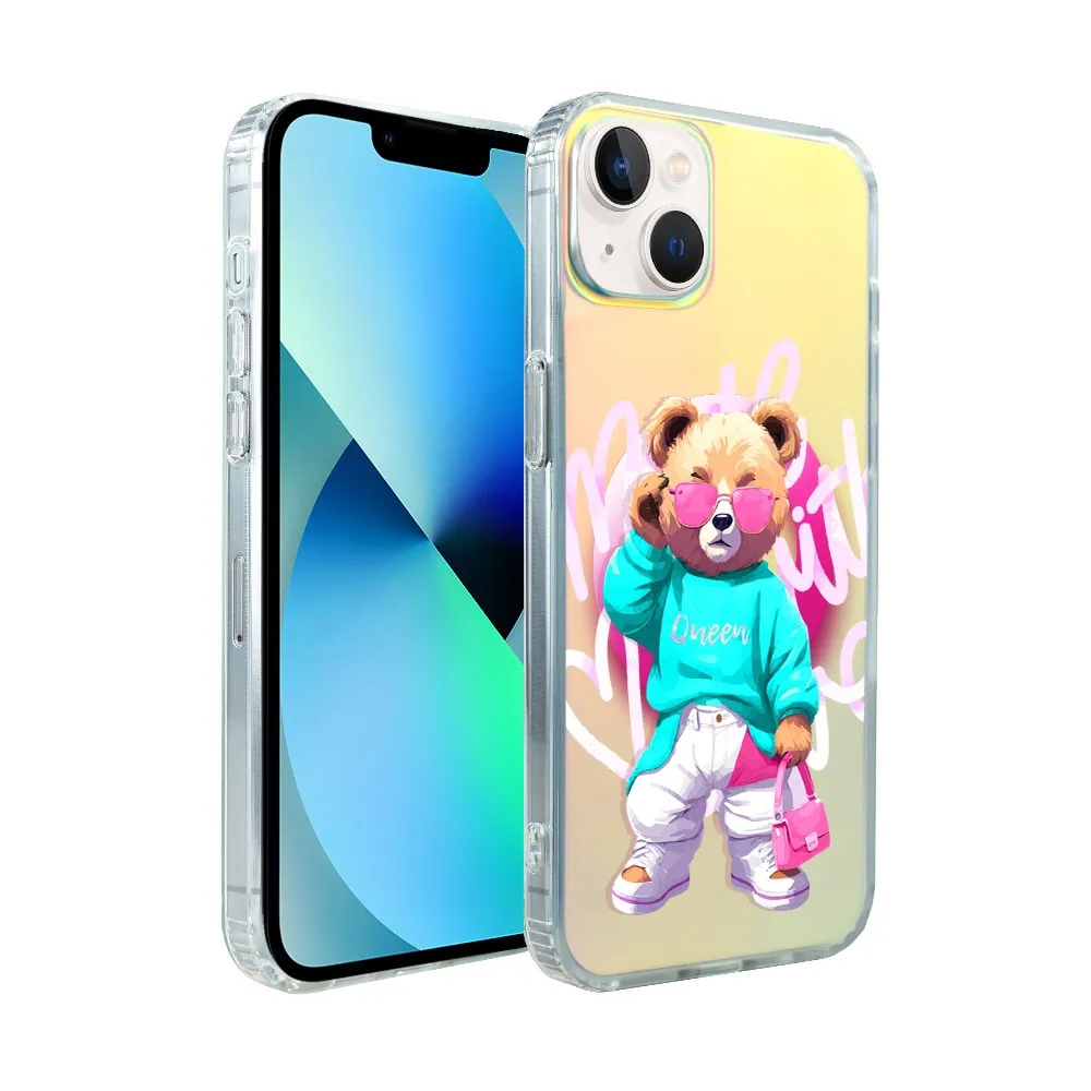 etui do iphone 13 magsafe calibear, pink queen, zmieniające kolor