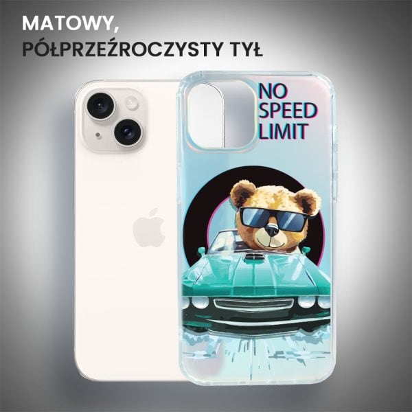 etui do iphone 14 magsafe calibear, blue car, zmieniające kolor