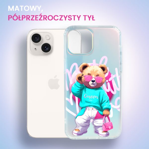 etui do iphone 14 magsafe calibear, pink queen, zmieniające kolor