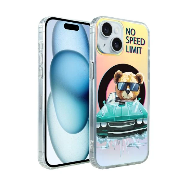 etui do iphone 15 magsafe calibear, blue car, zmieniające kolor