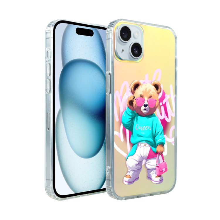 etui do iphone 15 magsafe calibear, pink queen, zmieniające kolor