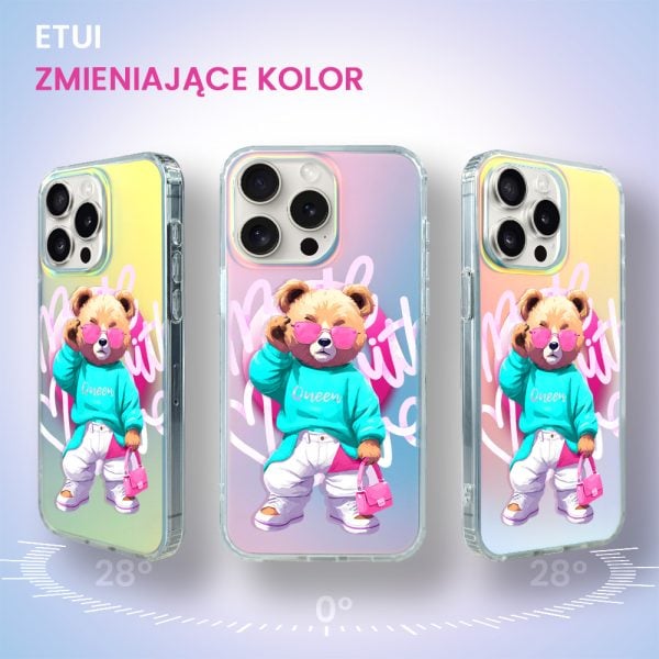 etui do iphone 16 pro magsafe california sunset, pink queen, zmieniające kolor (kopia)