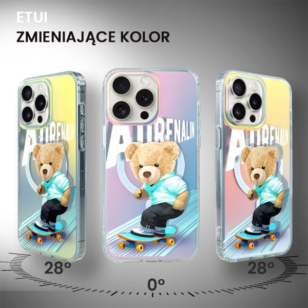 etui do iphone 15 pro max magsafe calibear, football boy, zmieniające kolor (kopia)