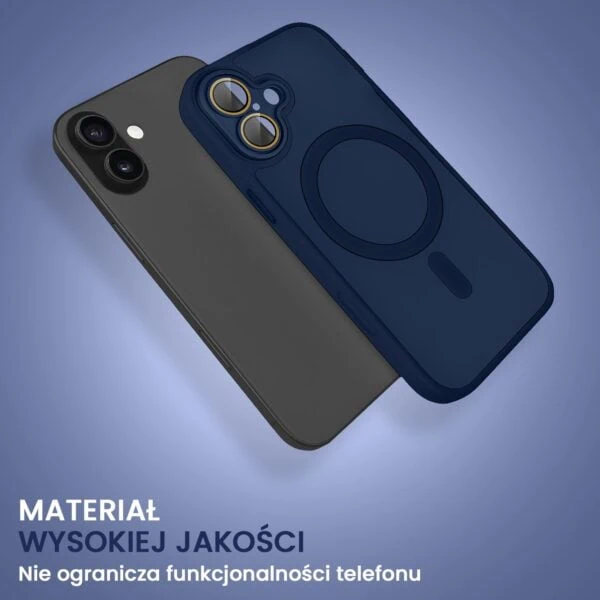 etui do iphone 16 color flush z magsafe, z osłoną aparatu, granatowe