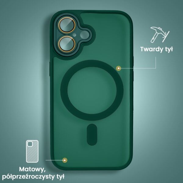 etui do iphone 16 color flush z magsafe, z osłoną aparatu, granatowe (kopia)