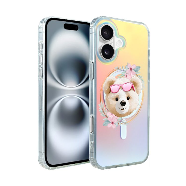 etui do iphone 16 magsafe calibear, flower queen, zmieniające kolor
