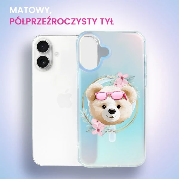 etui do iphone 16 magsafe calibear, flower queen, zmieniające kolor
