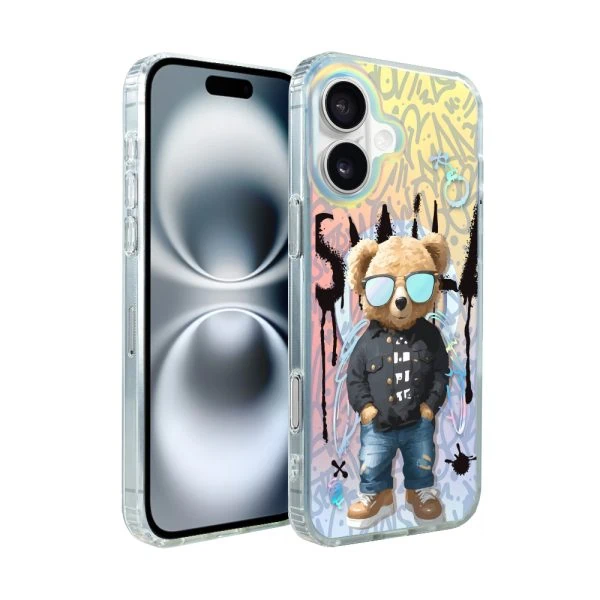 etui do iphone 16 magsafe calibear, graffiti boy, zmieniające kolor