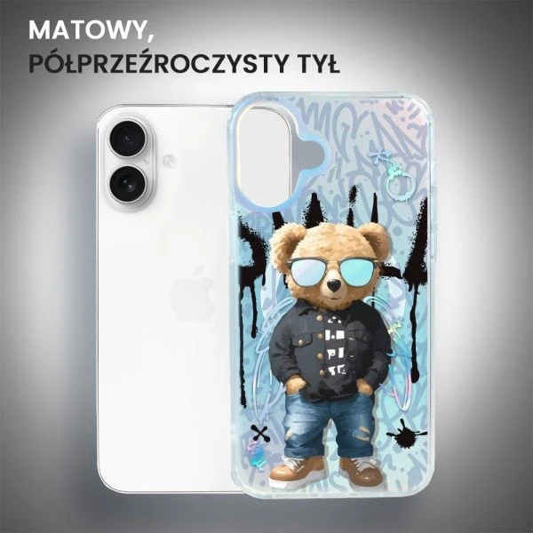 etui do iphone 16 magsafe calibear, graffiti boy, zmieniające kolor