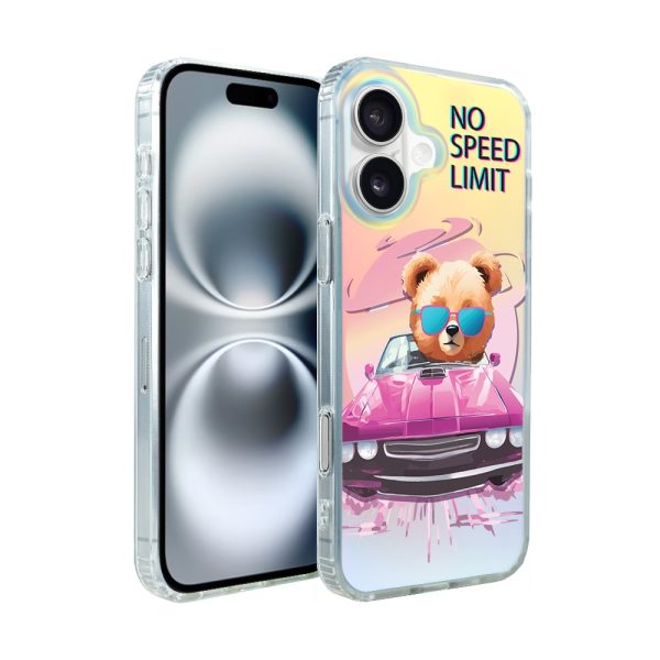 etui do iphone 16 magsafe calibear, pink car, zmieniające kolor