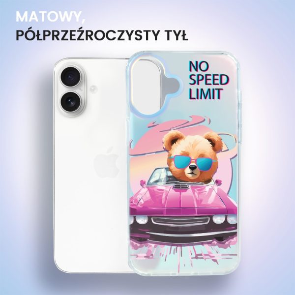 etui do iphone 16 magsafe calibear, pink car, zmieniające kolor
