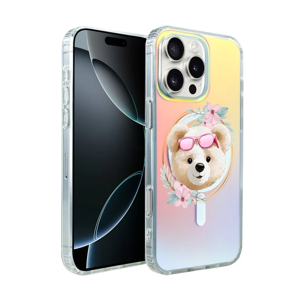 etui do iphone 16 pro magsafe calibear, pink queen, zmieniające kolor (kopia)