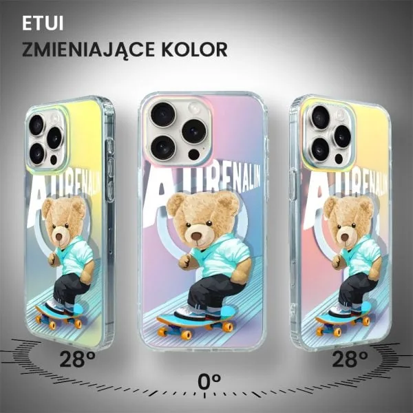 etui do iphone 16 pro max magsafe calibear, football boy, zmieniające kolor (kopia)