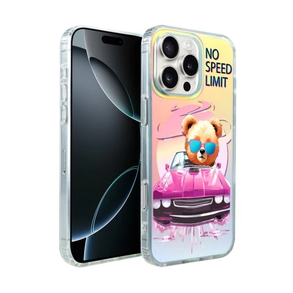 etui do iphone 16 pro max magsafe calibear, pink car, zmieniające kolor