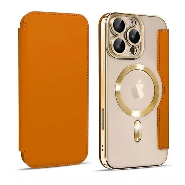 etui do iphone 16 pro max typu książka book magsafe lens protect, z klapką, błękitne (kopia)