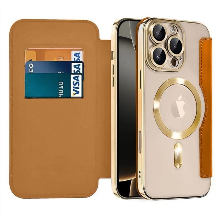 etui do iphone 16 pro max typu książka book magsafe lens protect, z klapką, błękitne (kopia)