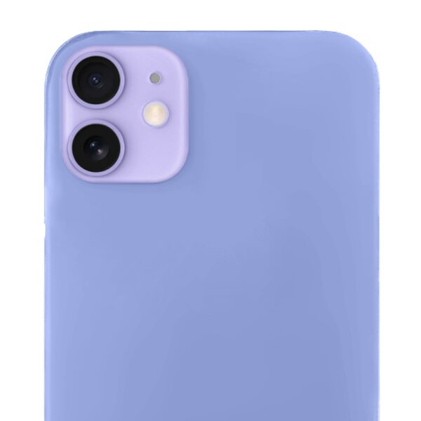 Niebieskie etui na smartfona z podwójnym aparatem.