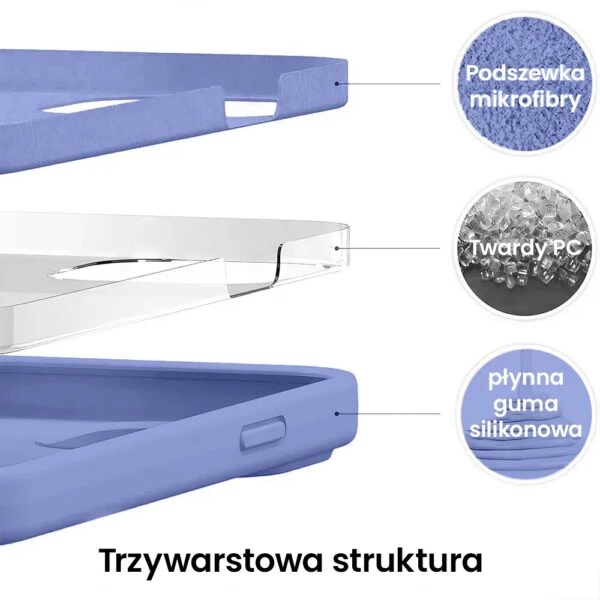 Trójwarstwowy futerał na telefon.
