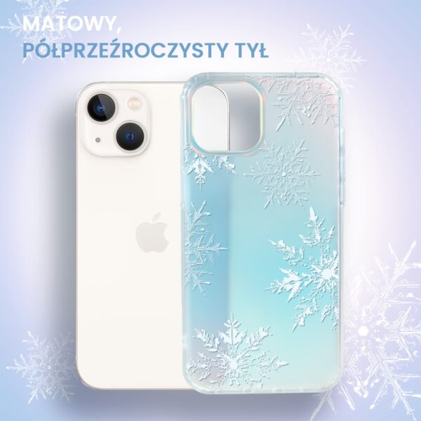 Etui na iPhone z wzorem płatków śniegu.