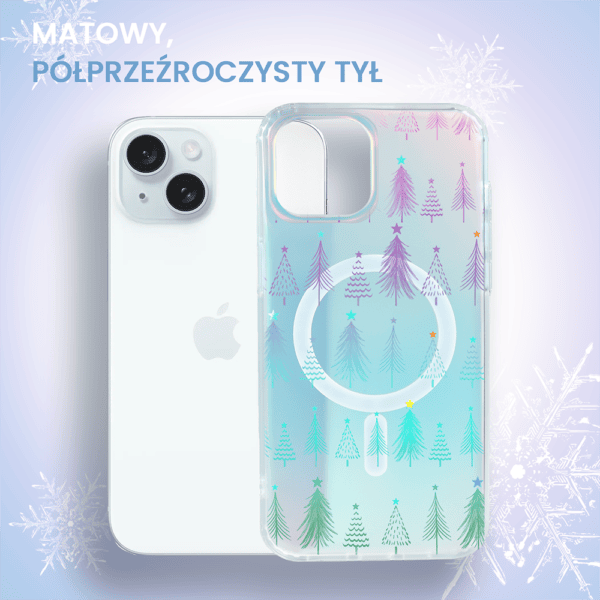 Etui z motywem choinek dla iPhone.