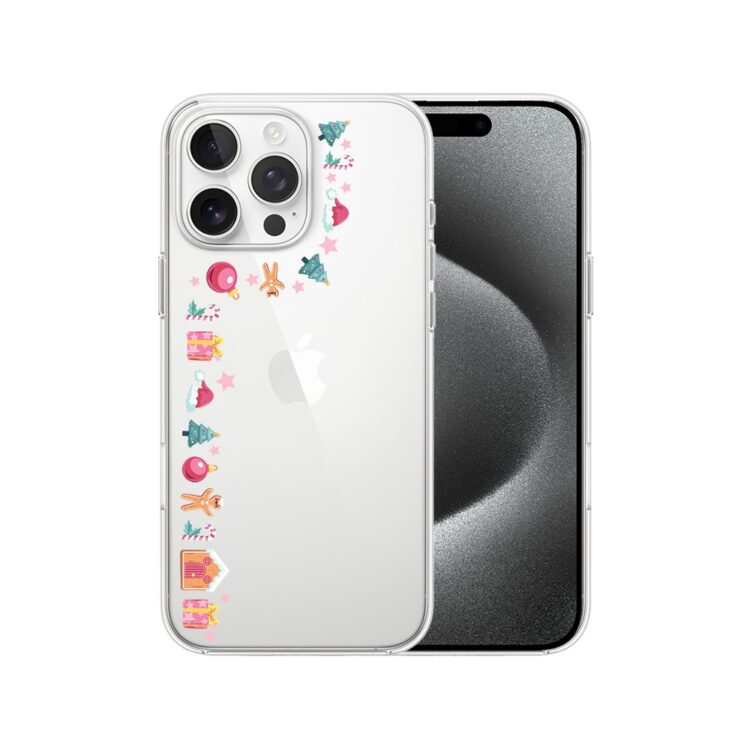 iPhone z naklejkami, podwójny aparat.