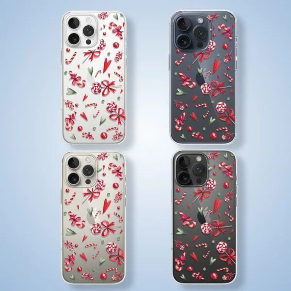 Etui na telefon z kwiatowym wzorem.