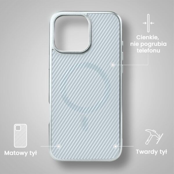 Przezroczyste etui na telefon z wzorem w kratę